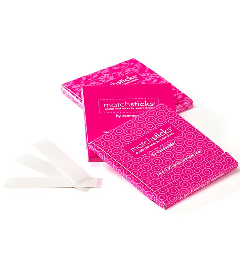 Commando Matchsticks | Clear Double-Sided Fashion Tape Strips | Pack of 50 | Medical-Grade Adhesive | Outfit Styling Gadget - Image 1